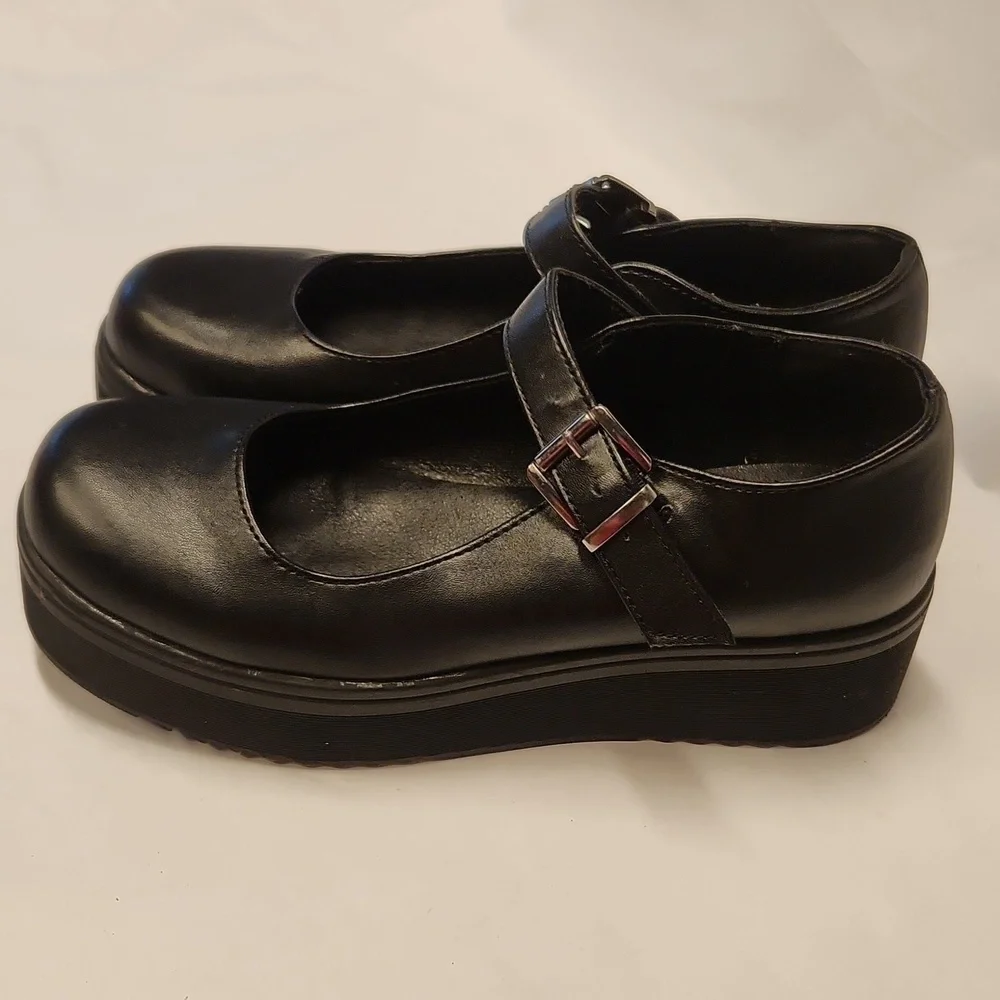 Nasty Gal Mary Jane Shoes Size 39 Black Platform